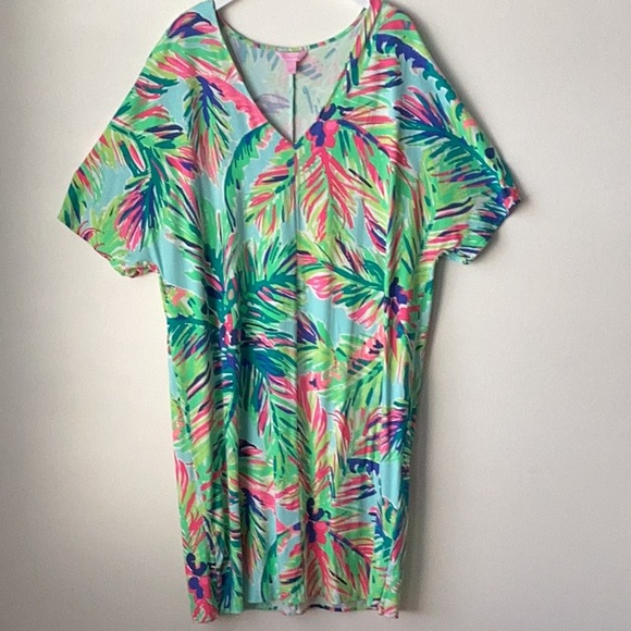 Lilly Pulitzer Multi Color Island Time Lindley Caftan Dress - Picture 5 of 10